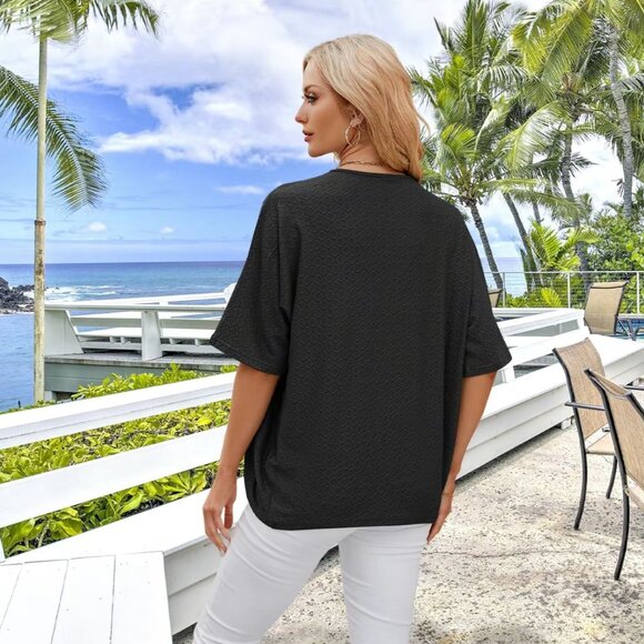 Women's soft cardigan Plus Size Black - Picture 5 of 5